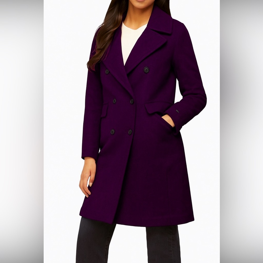 Soia & Kyo Purple Double Breasted Jacket